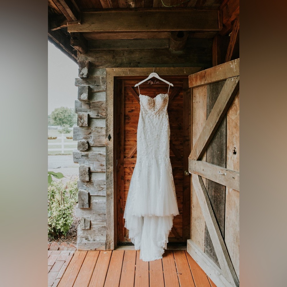 Designer PRONOVIAS PRIVEE Wedding Dress: JAMEELA w/ CUSTOM detach sleeves - Picture 14 of 14